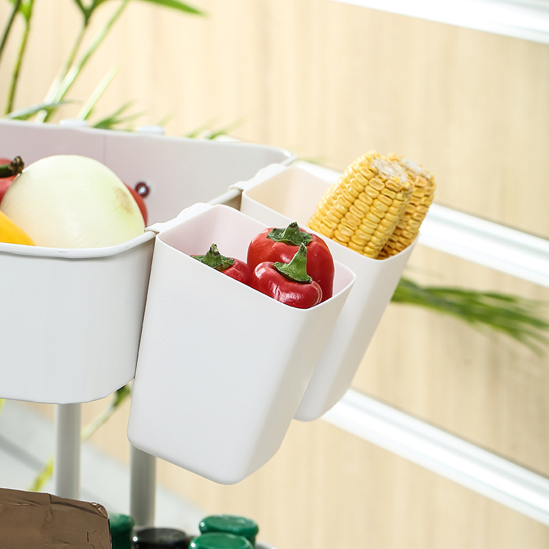 Kitchen storage rack, small hanging basket, plastic PP, healthy, environmentally friendly, odorless storage box, miscellaneous storage basket