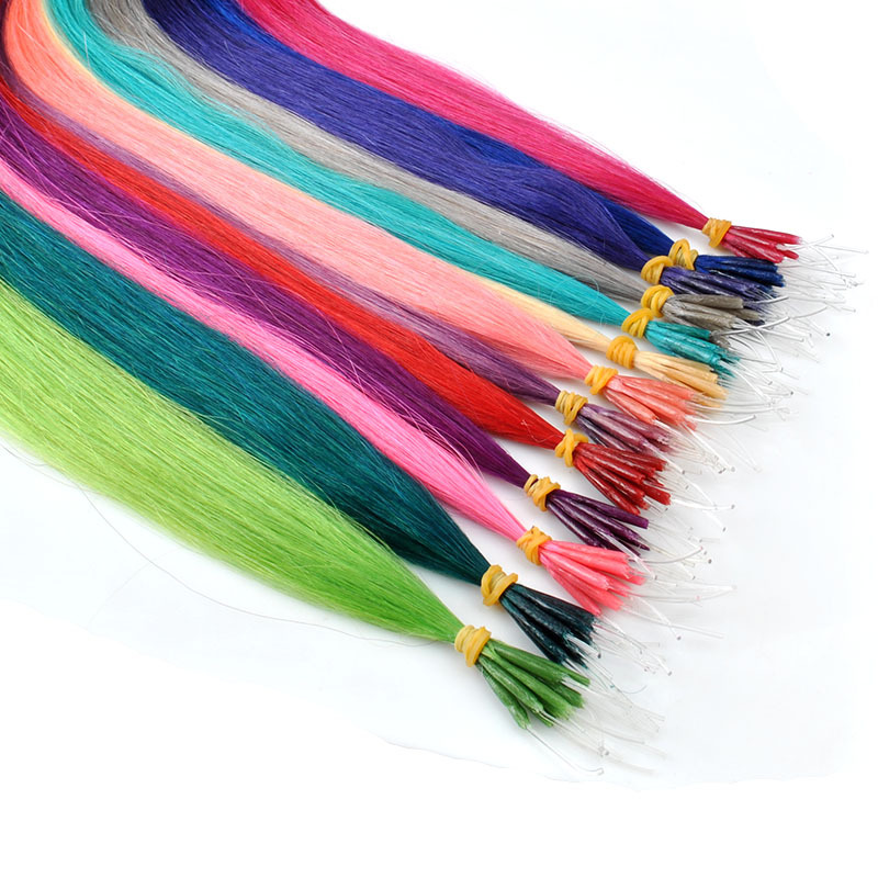 Hair extension, color highlight dyeing, real person hair bundle, elastic thread rod, seamless, invisible hair extension piece, buckle loop, wig extension Application Scenario