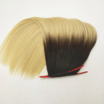 Double line feather hair extensions real hair wig bundle feather double head micro braid hair extensions