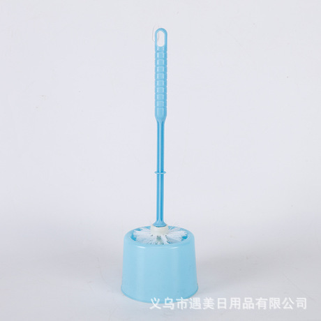 简约带底座马桶刷家用长柄去死角软毛卫生间无死角洁厕清洁刷套装