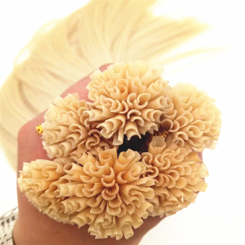 Nano nail hair traceless hair extensions U hair extensions real hair wigs can be hot dye I tip hair
