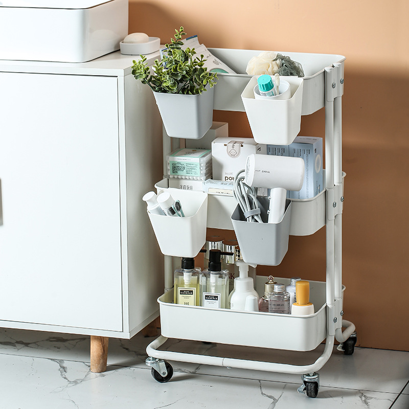 Kitchen storage rack, small hanging basket, plastic PP, healthy, environmentally friendly, odorless storage box, miscellaneous storage basket Specification image