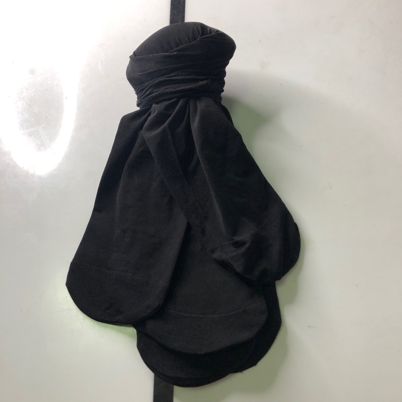 Buy one pack and get one free of pure black steel wire mask, short socks, silk socks and women's socks