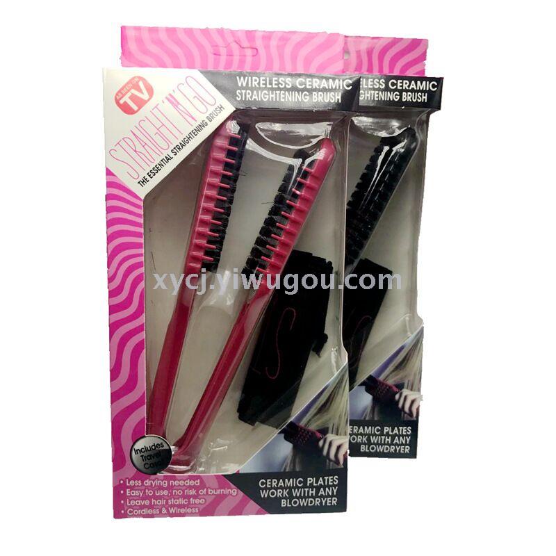 Electric hair straightening comb, magic hair straightening device