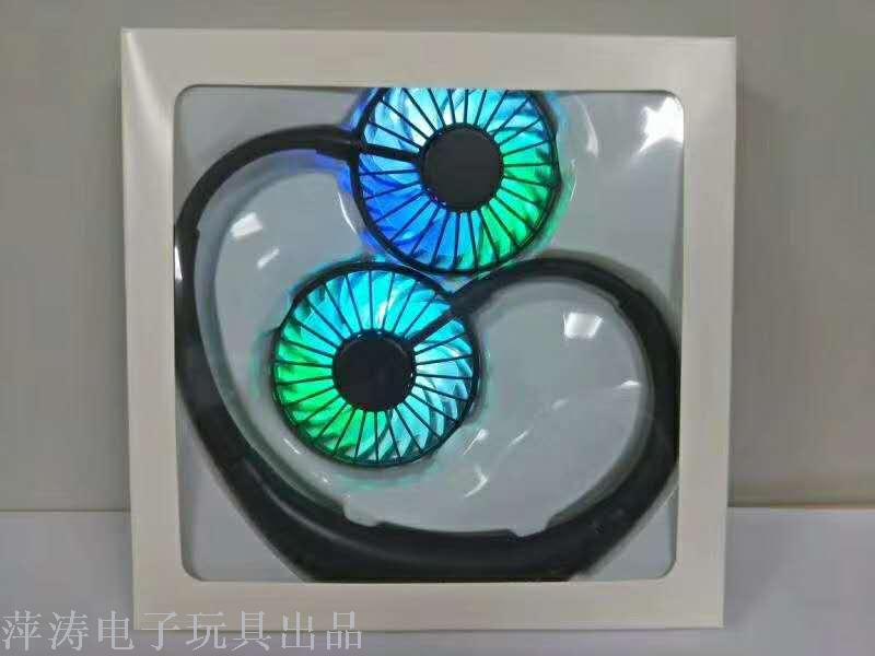 Mini lazy person portable small USB fan, dormitory student bed neck-hanging electric fan, ground promotion supply, factory direct sales details Picture