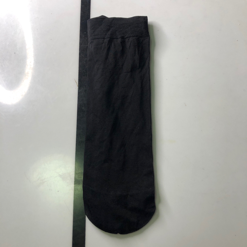 Buy one pack and get one free of pure black steel wire mask, short socks, silk socks and women's socks details Picture