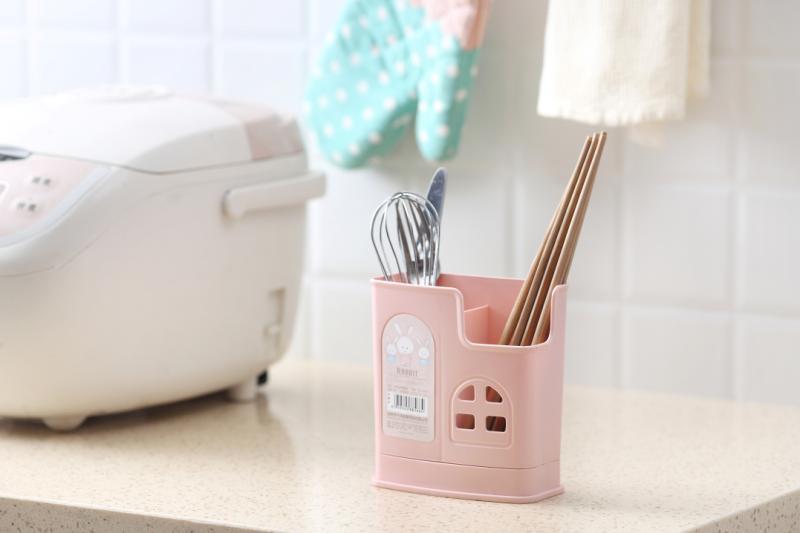 Chopsticks basket kitchen holding pink cartoon chopsticks is practical for storage