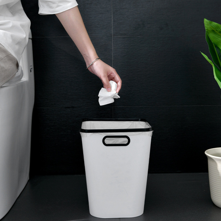 中号垃圾桶家用客厅卫生间厨房卧室厕所办公室北欧干湿分类带压圈