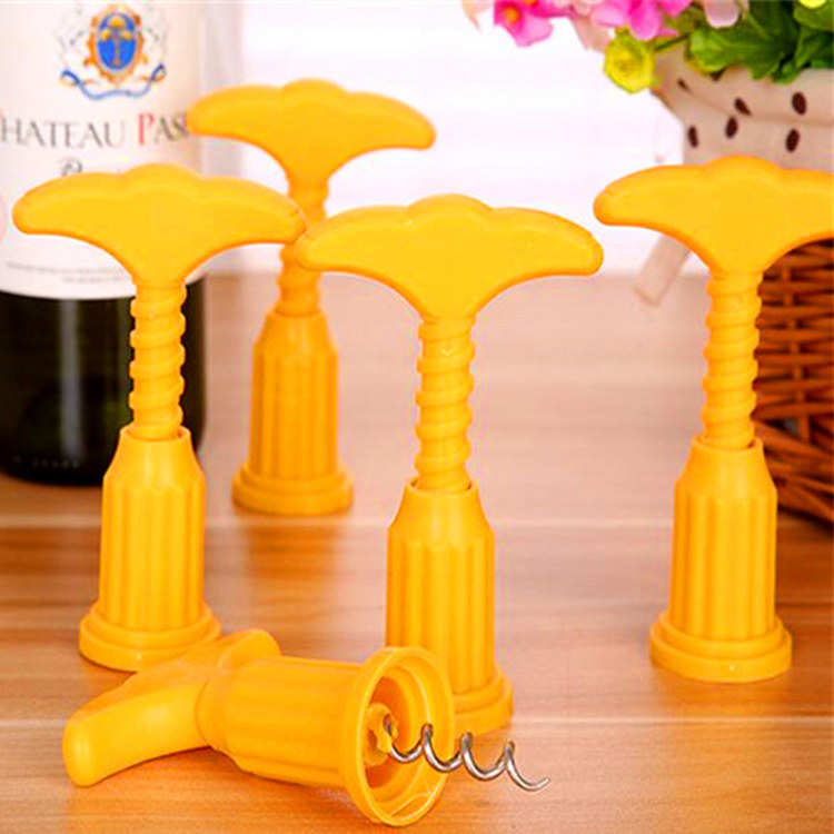 Plastic wine bottle opener Creative wine bottle opener Multi-functional plastic handle bottle opener wholesale