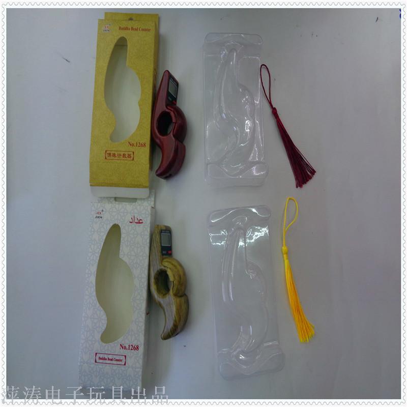 Manual prayer bead counter for chanting Buddha's name, anti-wood addition and subtraction, finger chanting display, ring pull-out to make connections, counter Specification image