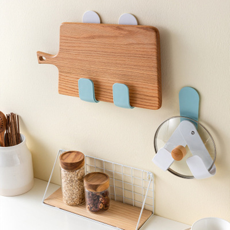 Seamless wall-mounted pot lid rack, storage rack, non-drilling kitchen cutting board rack, and rack for pot LIDS details Picture