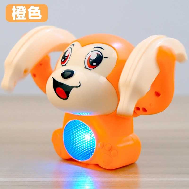 Electric tipping monkey, voice-controlled sensor cartoon rolling banana monkey, light and music children's toys are selling well at the street stall Item Picture