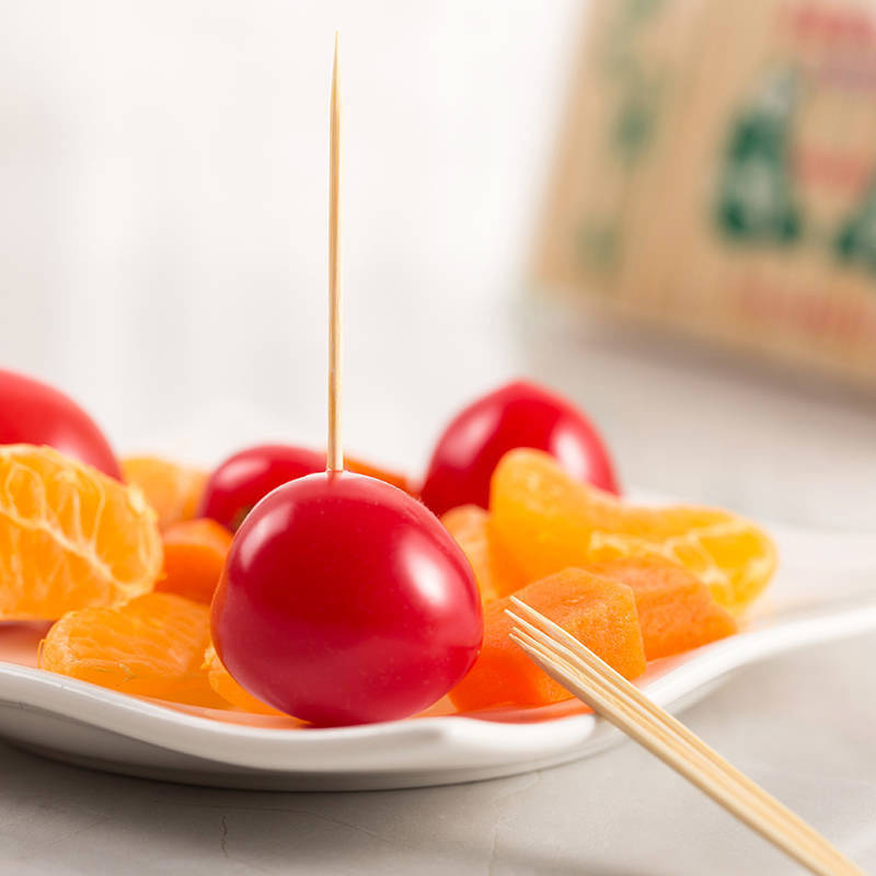 【 Individual Packaging 】 Disposable toothpicks for home and hotel meals, double-pointed bamboo bags, portable toothpick sticks details Picture