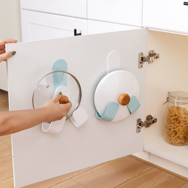 Seamless wall-mounted pot lid rack, storage rack, non-drilling kitchen cutting board rack, and rack for pot LIDS