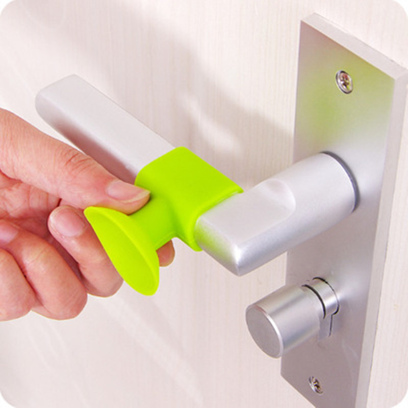 Door handle sound-absorbing protective pad, suction cup type door rear wall anti-collision pad, door rear silent anti-collision pad manufacturer wholesale Specification image
