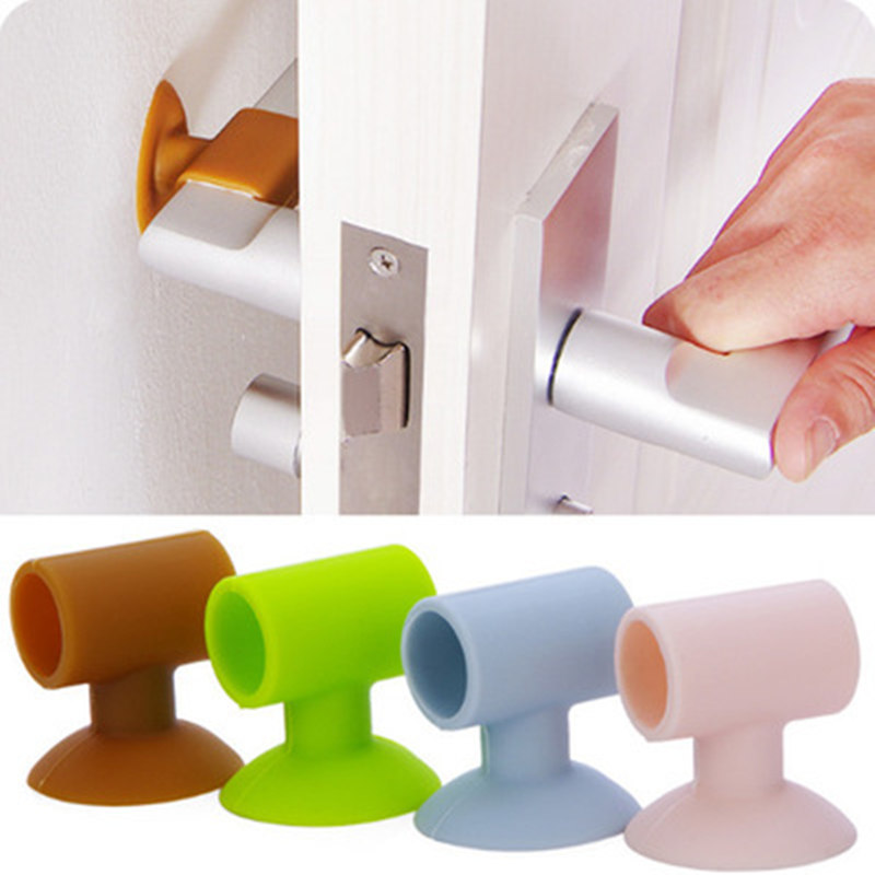 Door handle sound-absorbing protective pad, suction cup type door rear wall anti-collision pad, door rear silent anti-collision pad manufacturer wholesale