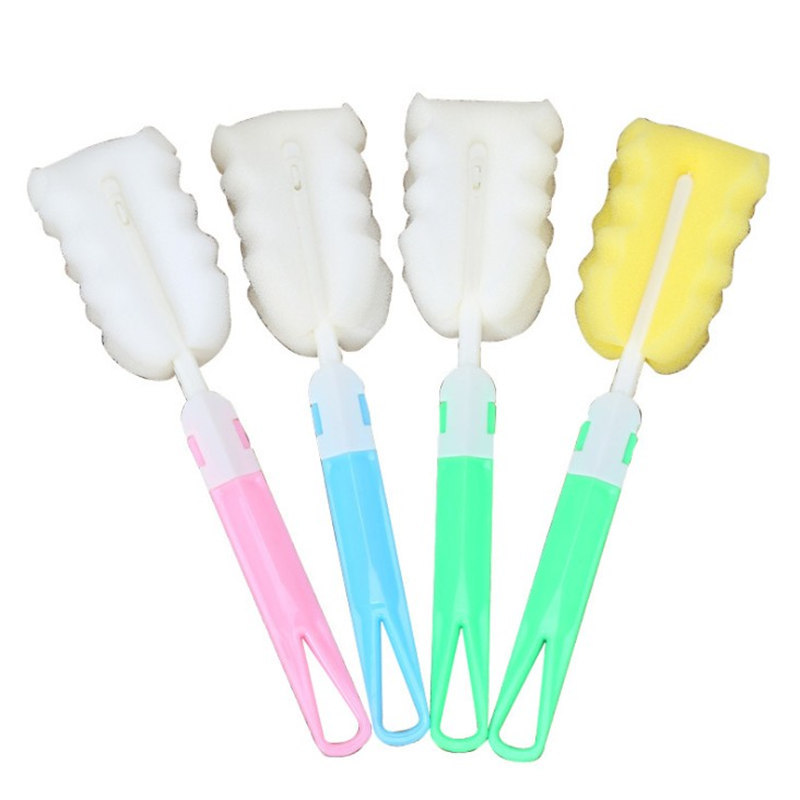 Detachable sponge cup brush, kitchen and home multi-functional sponge brush, insulated cup, baby bottle brush manufacturer wholesale Item Picture