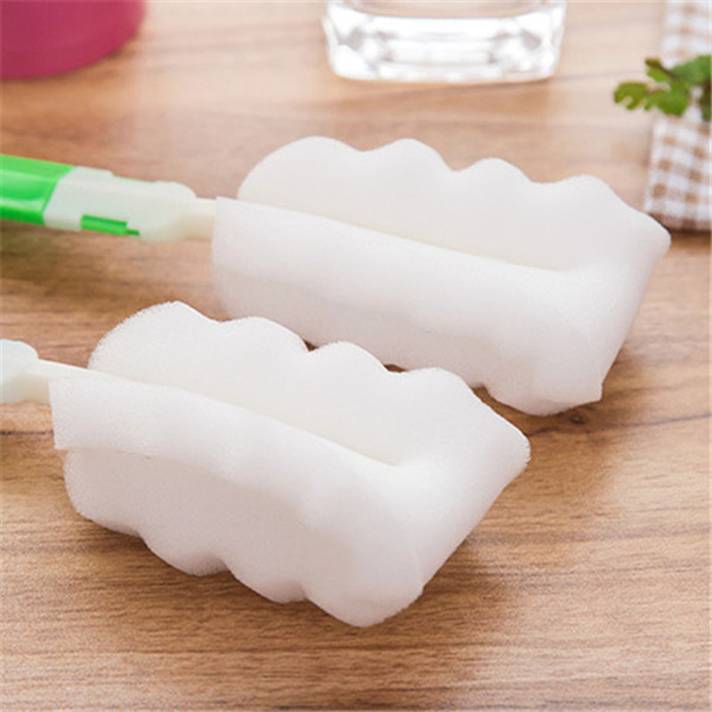 Detachable sponge cup brush, kitchen and home multi-functional sponge brush, insulated cup, baby bottle brush manufacturer wholesale Application Scenario