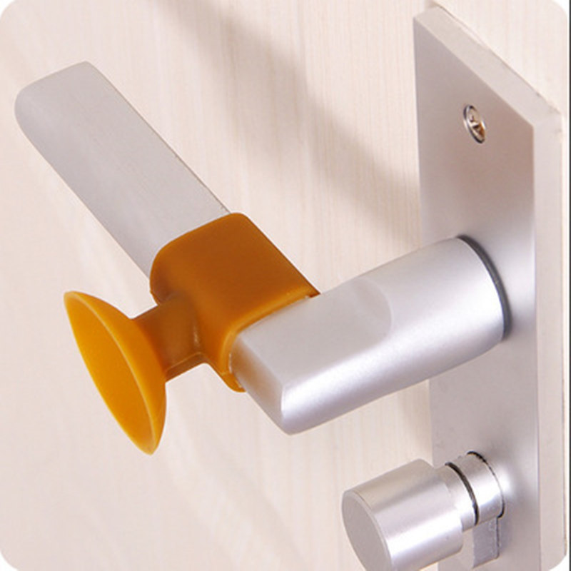 Door handle sound-absorbing protective pad, suction cup type door rear wall anti-collision pad, door rear silent anti-collision pad manufacturer wholesale Application Scenario