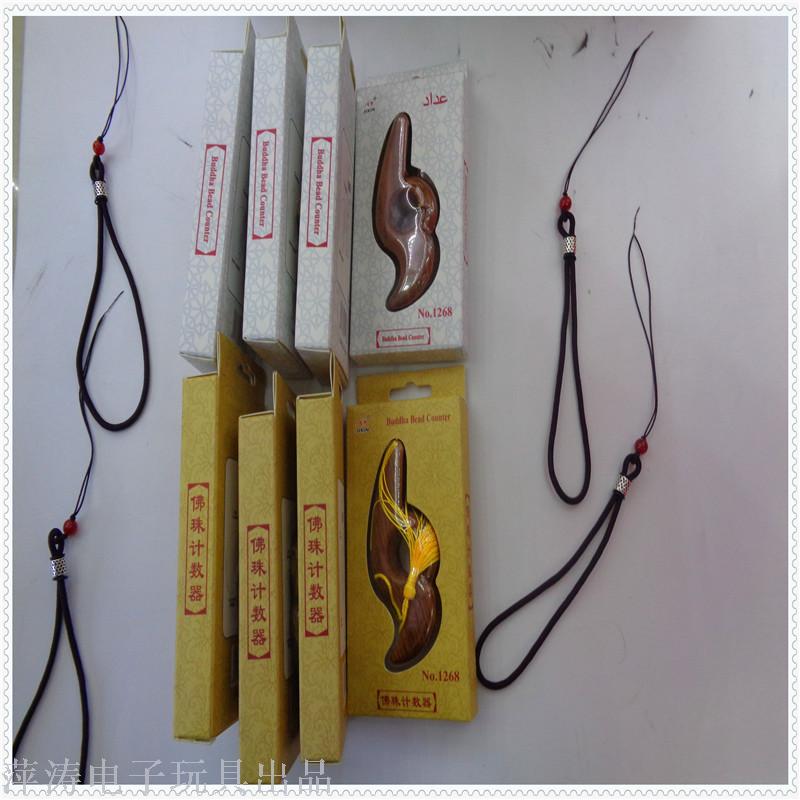 Manual prayer bead counter for chanting Buddha's name, anti-wood addition and subtraction, finger chanting display, ring pull-out to make connections, counter details Picture