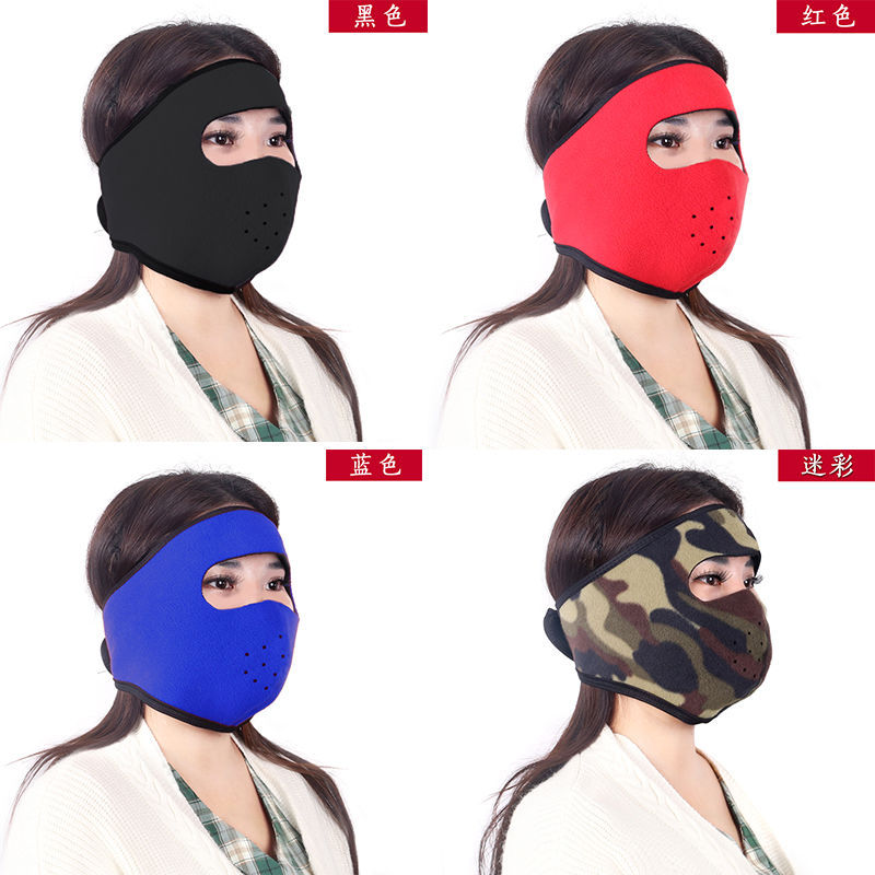 骑行面罩实物图