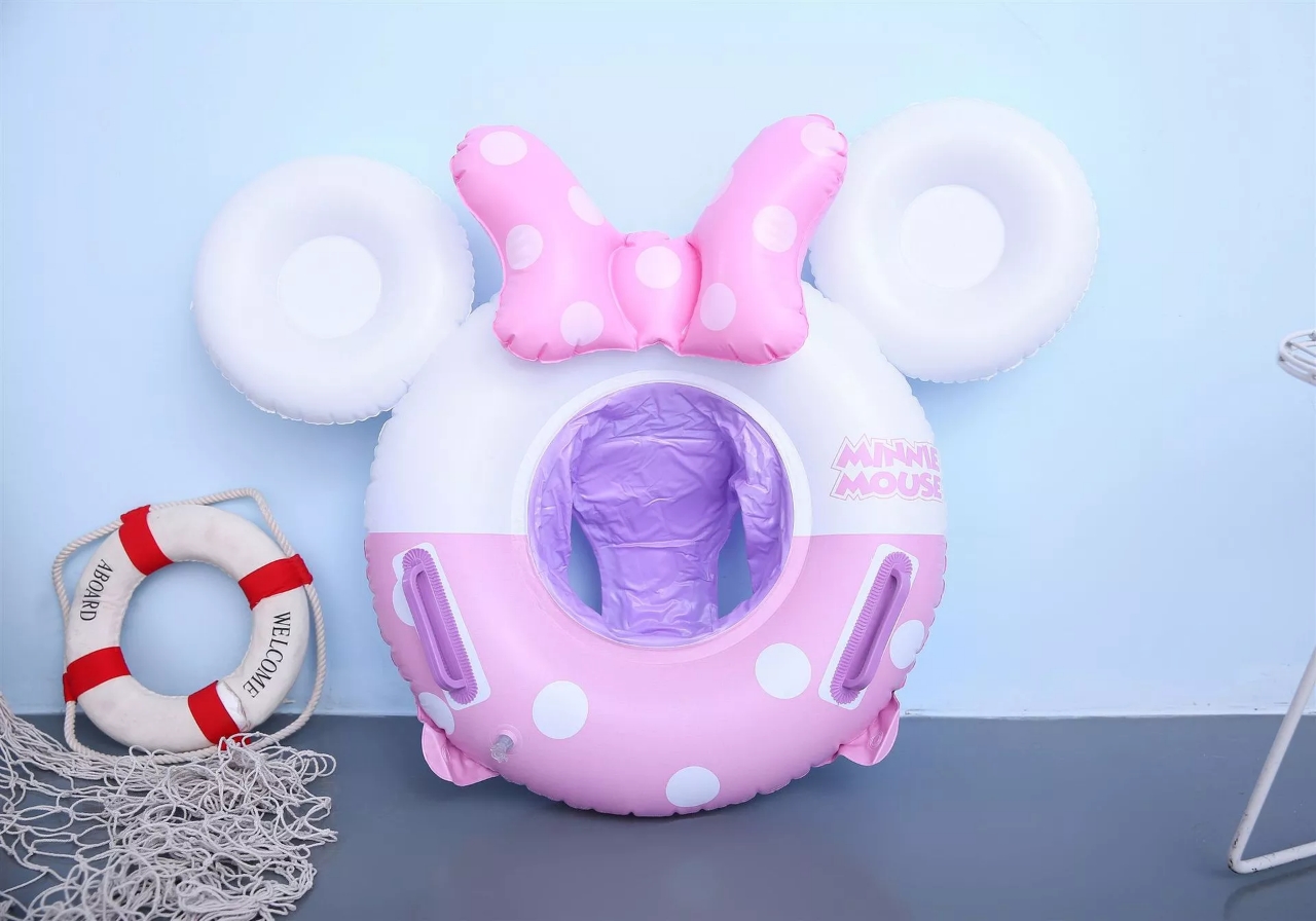 In stock, we offer three-dimensional mouse seat rings with handles, children's seat rings, infant swimming rings and cartoon seat rings full figure