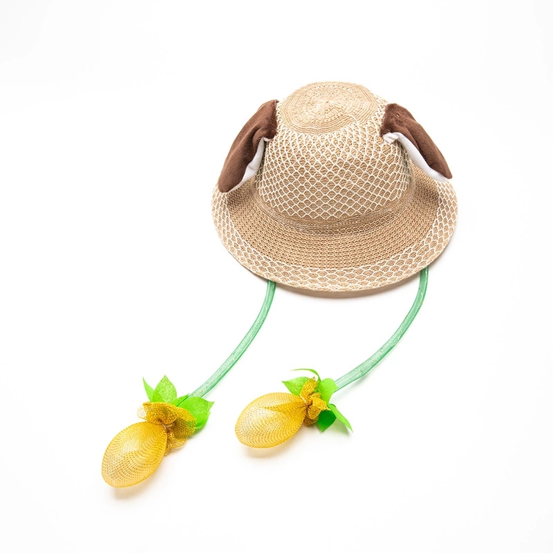 The new rabbit-ear moving and illuminated children's summer sun hat is a bestseller with cute animal pattern airbag caps Application Scenario