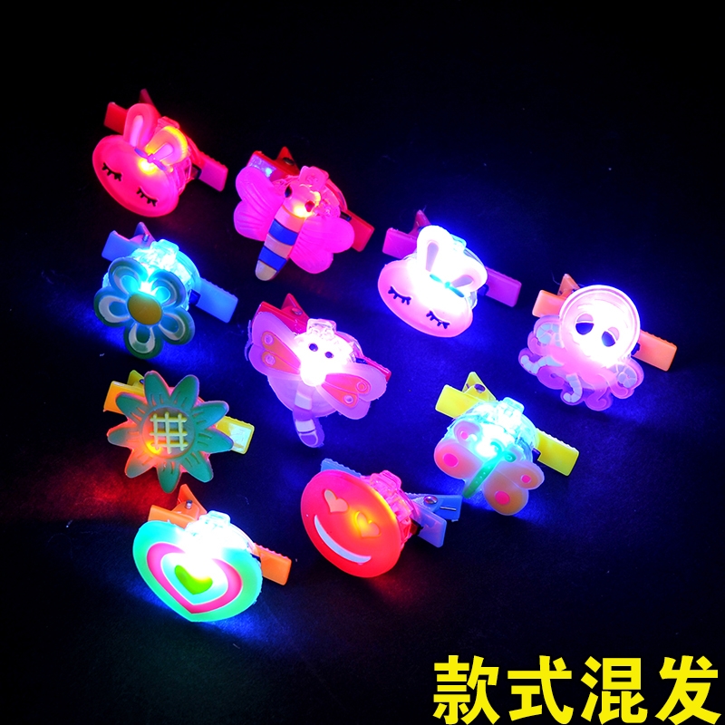 New best-selling products: Illuminated cartoon hairpins, children's LED flashing toys, hot sales at night markets and street stalls, wholesale of gifts and promotional items details Picture