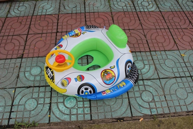 Hot-selling children's steering wheel swimming rings, seat rings, baby cartoon seat rings, baby swimming rings, thickened float rings Specification drawing