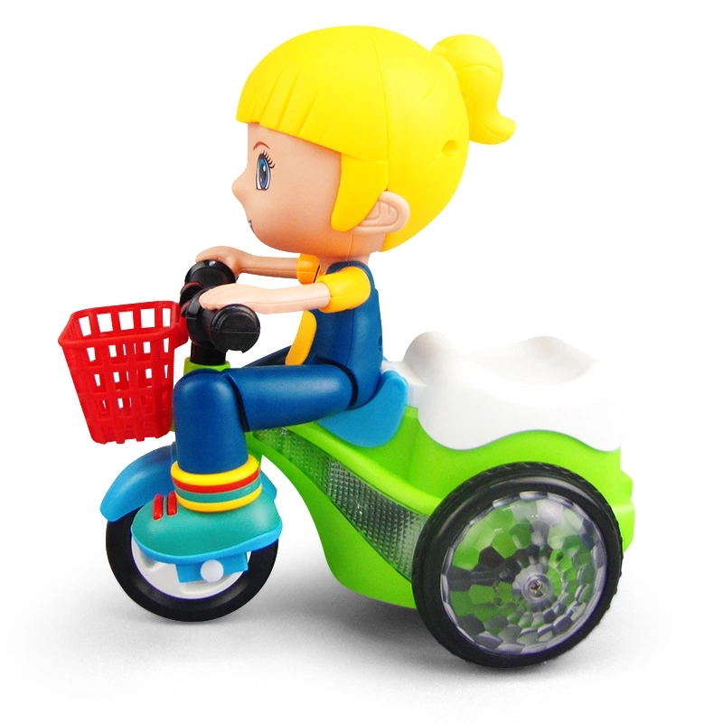 New best-selling children's stunt tricycle, 360-degree rotating crane head, music and lighting, hot-selling electric toy Specification drawing