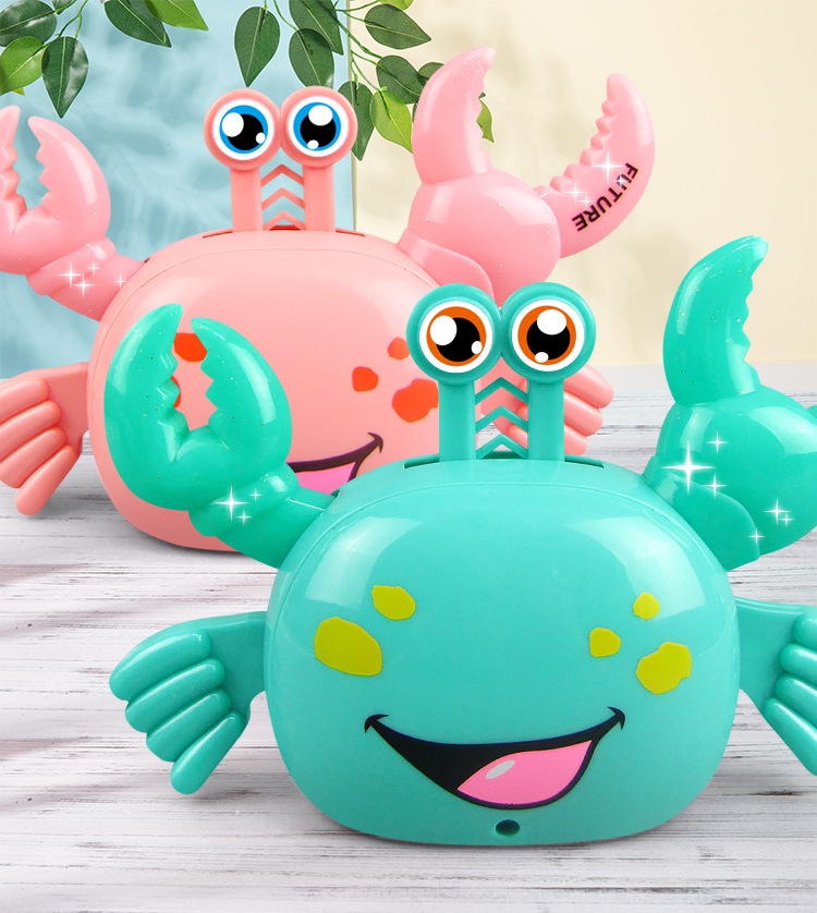 New bestseller, universal electric crab, automatic steering, walking, light and music children's educational toy without touching the ground full figure