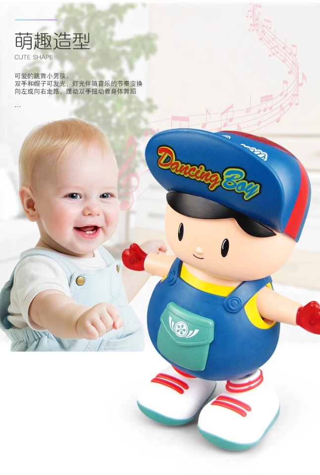 New best-selling electric dancing big-headed boy dolls with cute designs, lighting and music, are selling well at street stalls and wholesale toys full figure