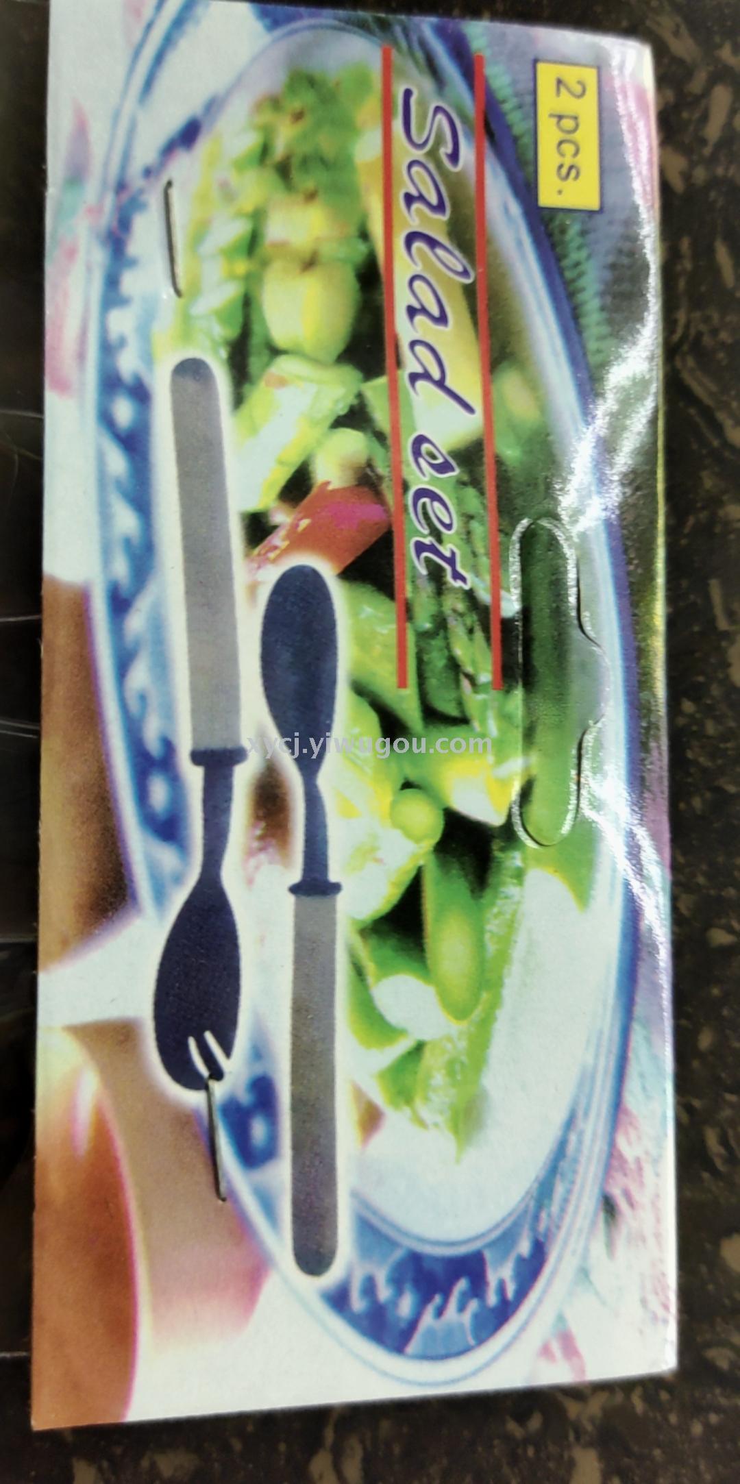 Transparent large salad spoon for salad stirring Specification image