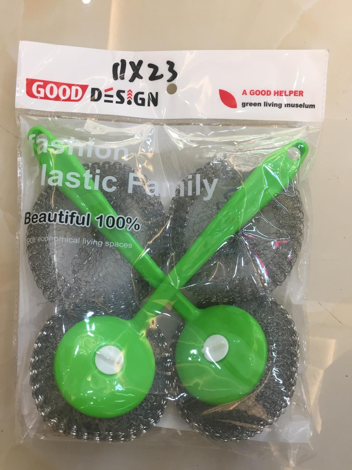 Metal cleaning ball steel wire ball green first hand source cleaning ball brush set brush thumbnail