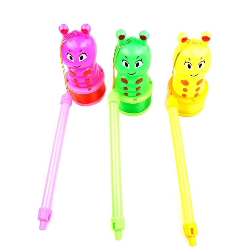 Luminous hand-held candy candy rainbow ring, flashing cartoon lantern, Jenga spring ring, children's street toy wholesale Item Picture