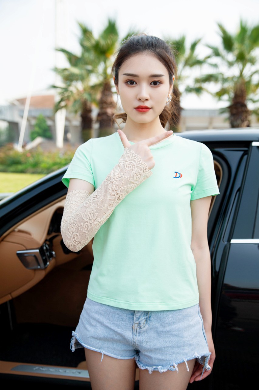 Cool sleeve sleeves for women, fashionable sleeves, full lace thin ice silk arm guards, arm sleeves for summer Application Scenario