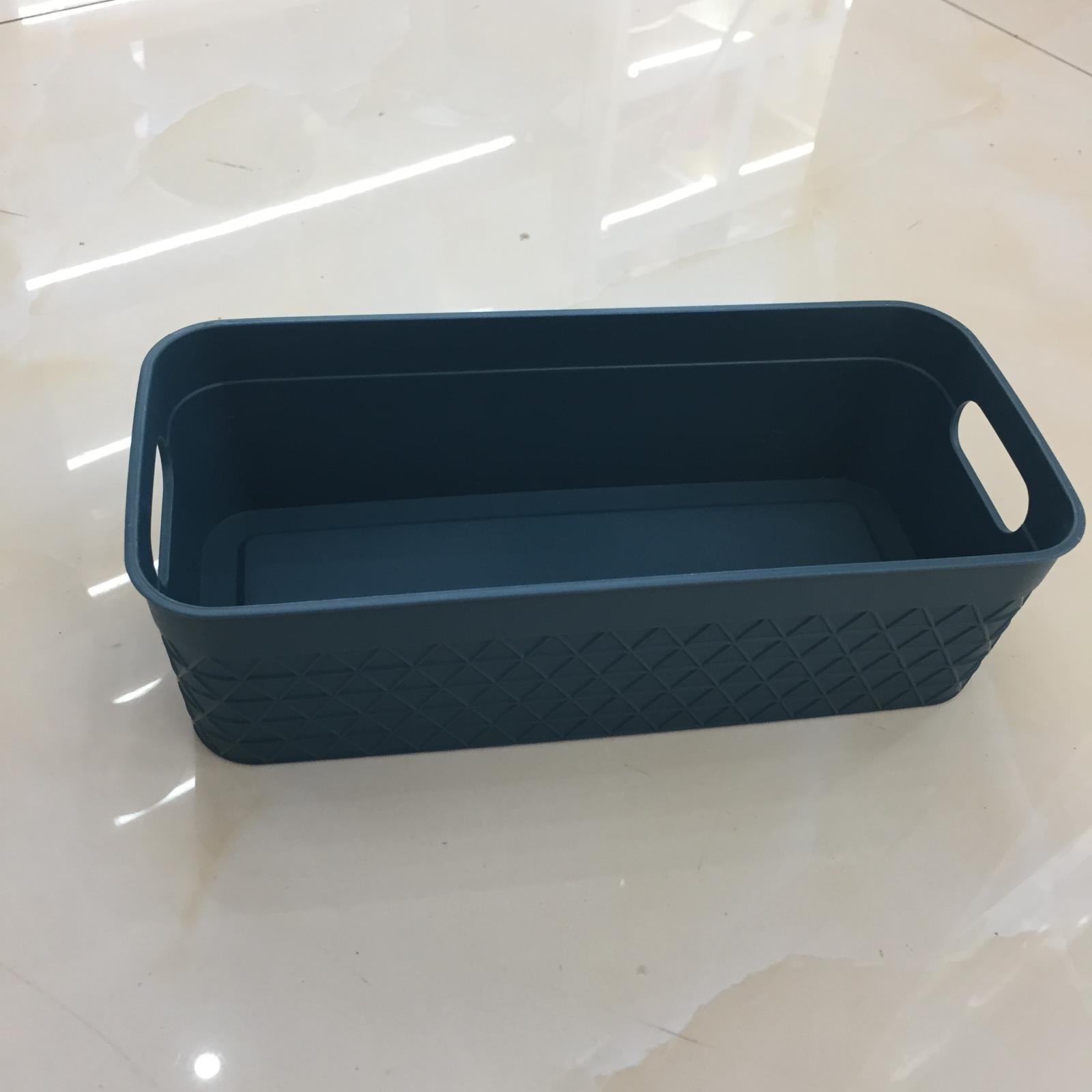 Japanese-style plastic blue storage basket origin goods source household commodities selling well