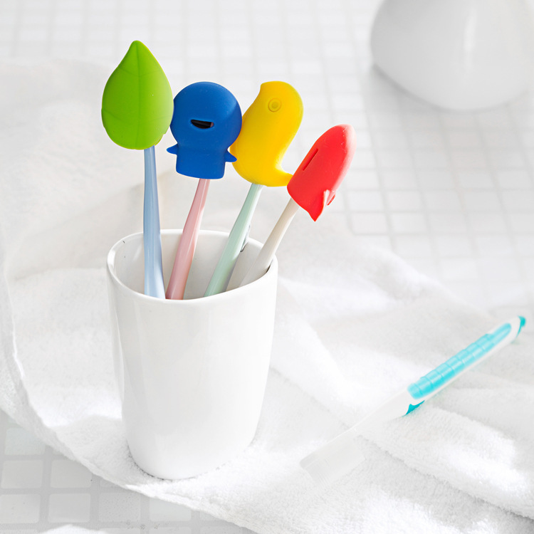 Portable cartoon travel toothbrush head protective case, toothbrush box, toothbrush cover details Picture