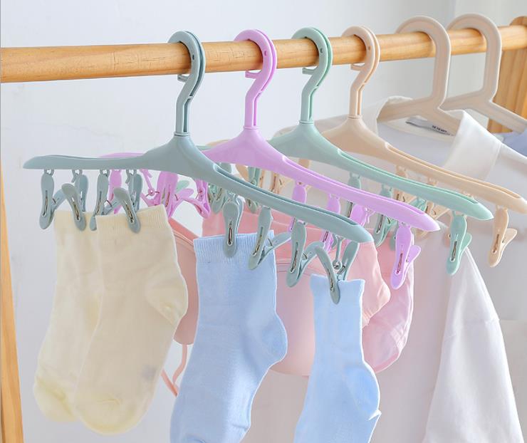 Daily necessities modern simple plastic daily necessities Nordic green clothing rack manufacturers direct source