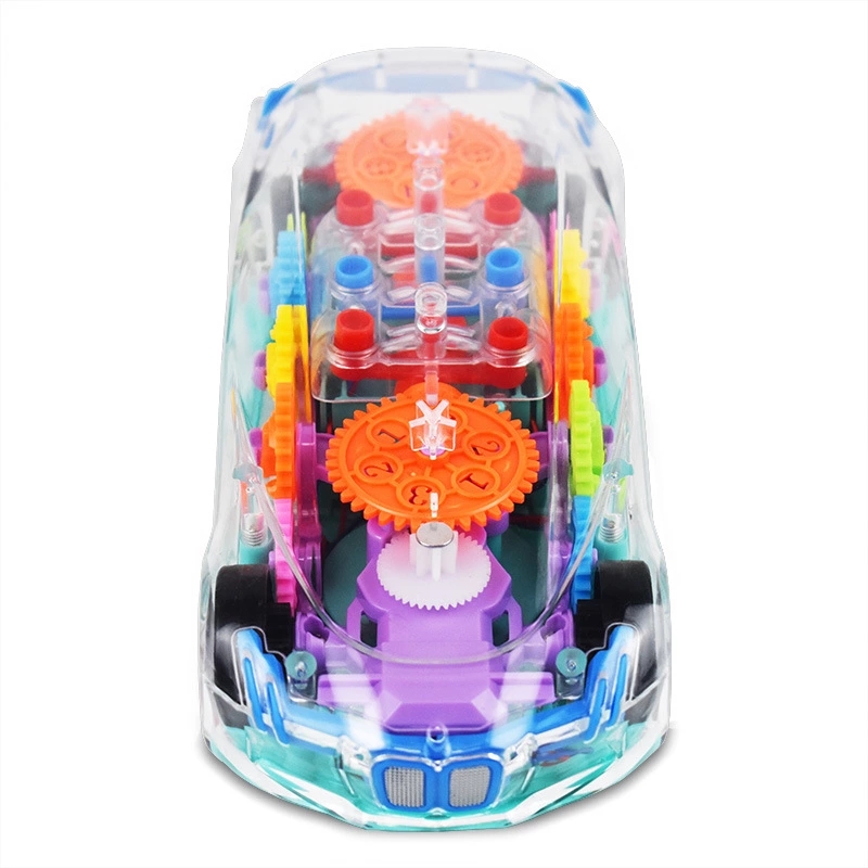 Transparent concept car, electric universal rotation, colorful lights, music simulation gear mechanical system, new htt Item Picture