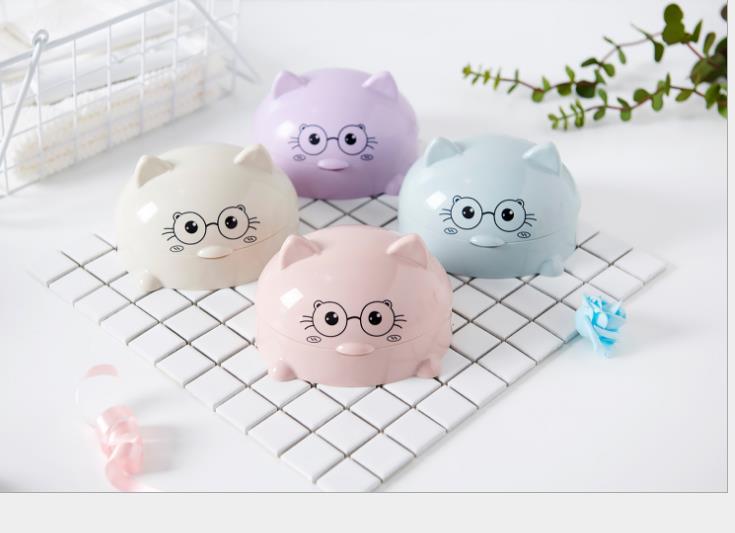 日用百货PP肥皂盒蓝色代理加盟小猫肥皂盒