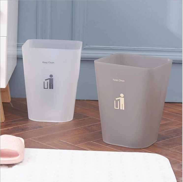 Cubo de basura hogar creativo recipiente sanitario sin tapa dormitorio nórdico sala de estar cocina oficina hotel baño Application Scenario
