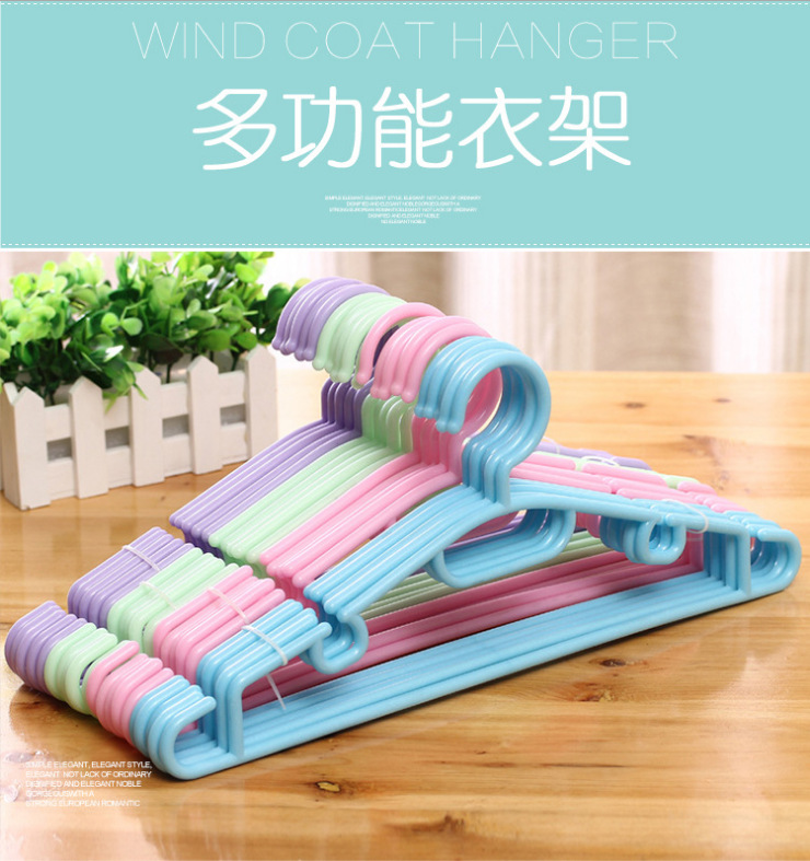 Simple plastic daily necessities pink hanger origin supply