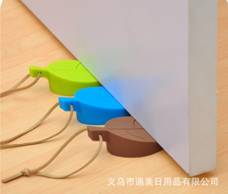 Direct sales from the manufacturer of blue household daily necessities, candy-colored leaf door MATS Specification image