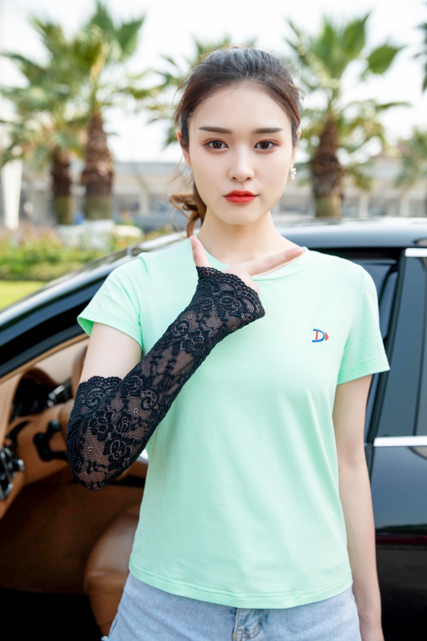 Cool sleeve sleeves for women, fashionable sleeves, full lace thin ice silk arm guards, arm sleeves for summer Specification image