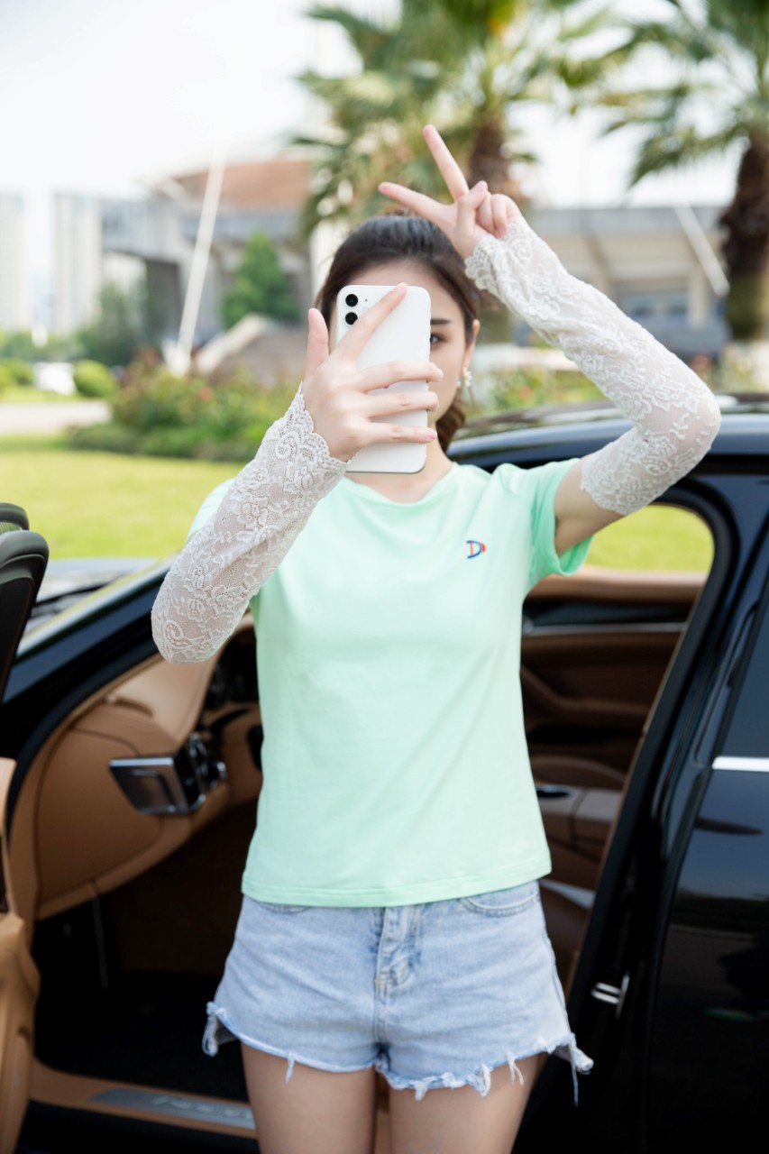 Cool sleeve sleeves for women, fashionable sleeves, full lace thin ice silk arm guards, arm sleeves for summer details Picture