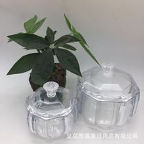 Manufacturers spot transparent plastic candy jar handmade baking cookies cookie jar round with lid packaging box
