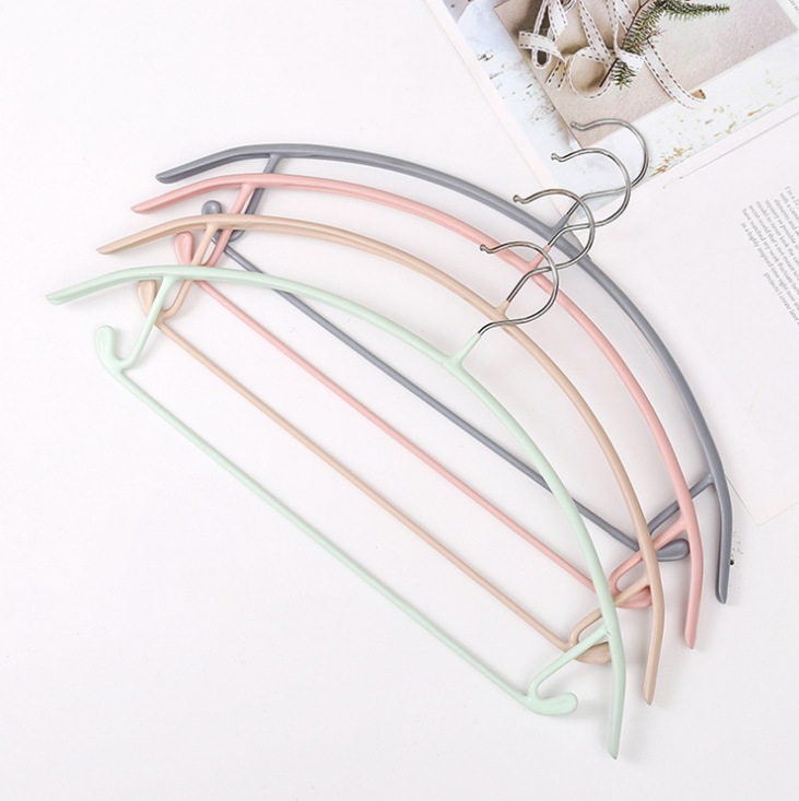 Nordic-style dipped plastic daily necessities silver coat hangers from the source details Picture