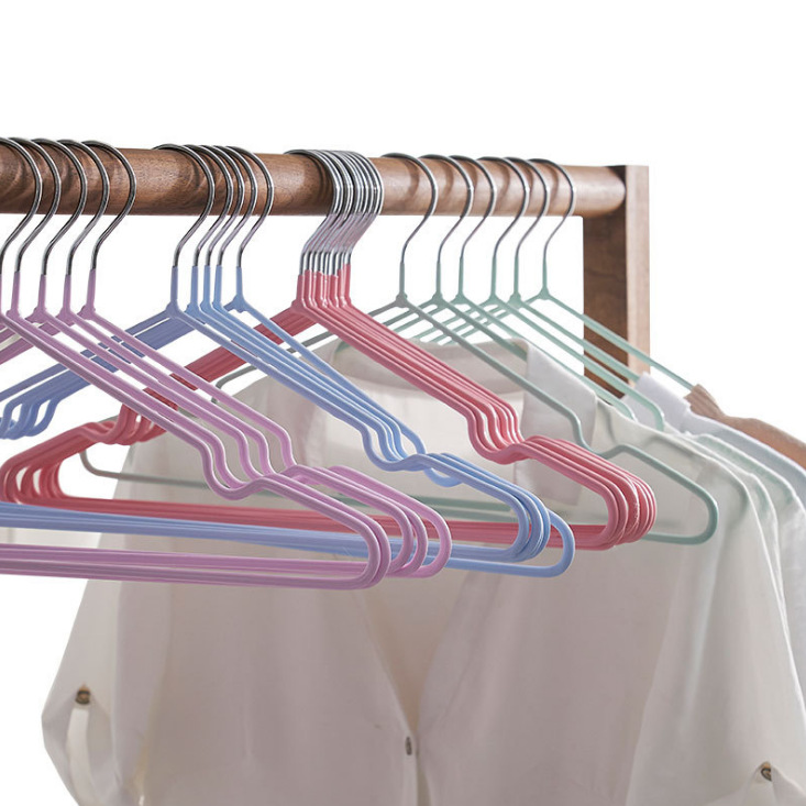 Modern and simple stainless steel daily necessities black clothes hangers factory wholesale Application Scenario