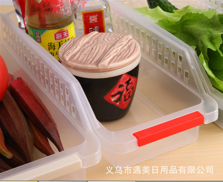 Daily necessities Japanese-style solid-color food storage boxes for organizing restaurants, transparent color factory wholesale Specification image